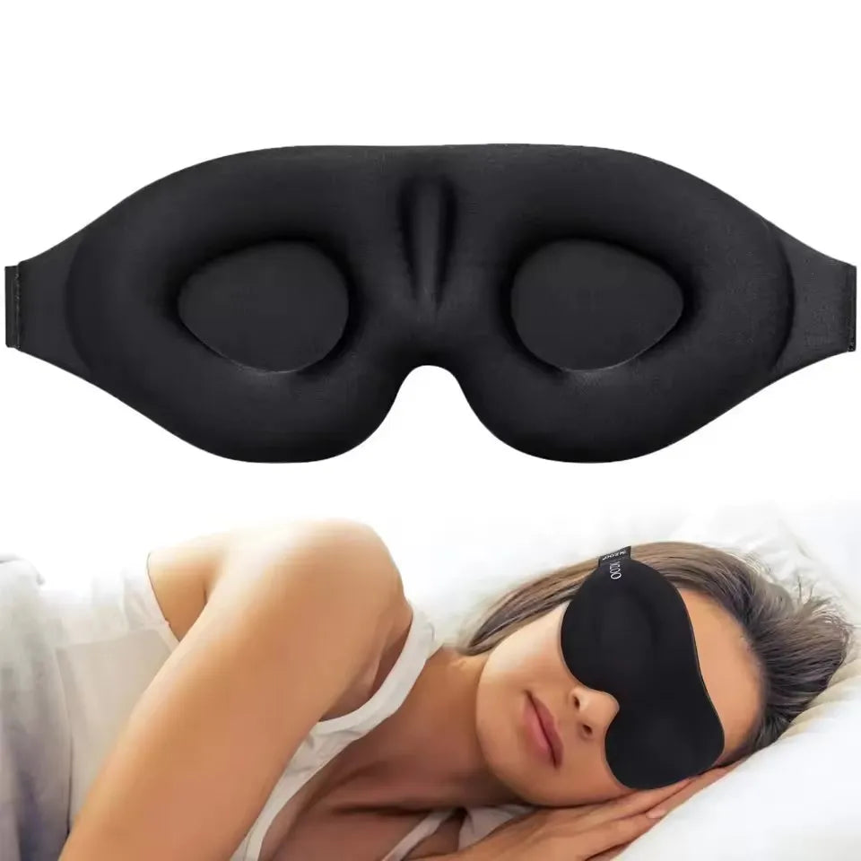 Weighted Sleep Mask 3D Contoured for Total Darkness