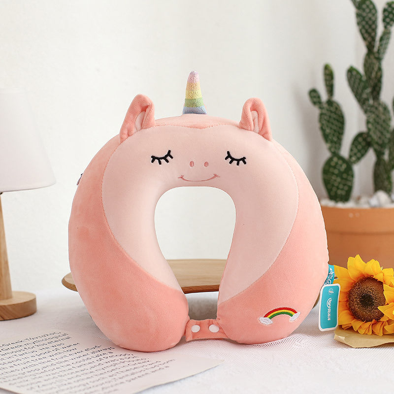 Cozy U-Shaped Memory Foam Pillow for Travel & Naps