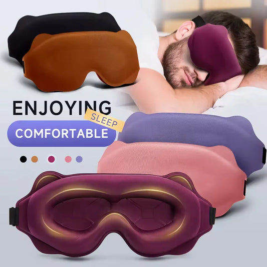 Weighted Sleep Mask 3D Contoured for Total Darkness