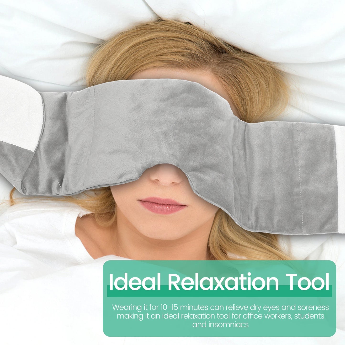 Breathable Adjustable Sleep Mask with Removable Weights