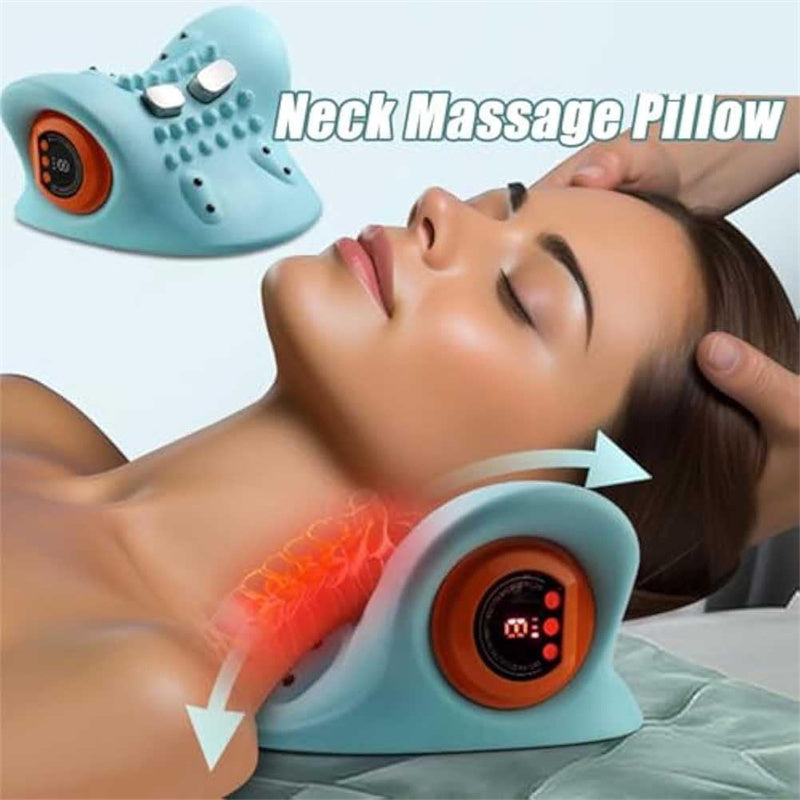 Rechargeable Neck & Shoulder Massager Pillow for Relaxation