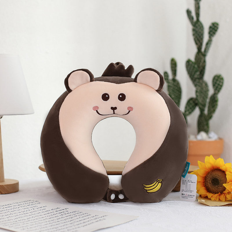 Cozy U-Shaped Memory Foam Pillow for Travel & Naps