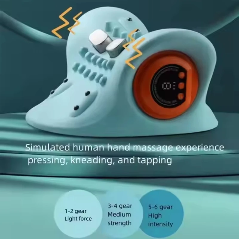 Rechargeable Neck & Shoulder Massager Pillow for Relaxation